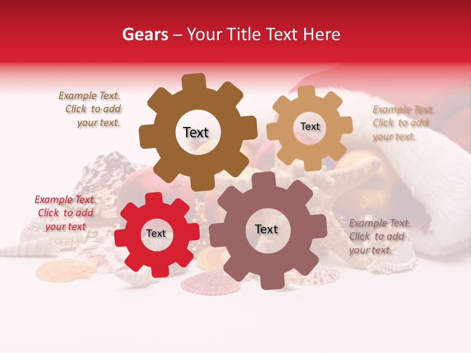 Image Starfish Santa PowerPoint Template