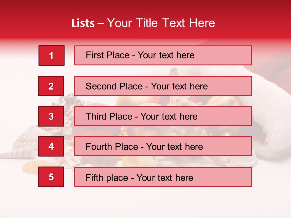 Image Starfish Santa PowerPoint Template