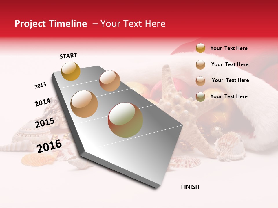 Image Starfish Santa PowerPoint Template