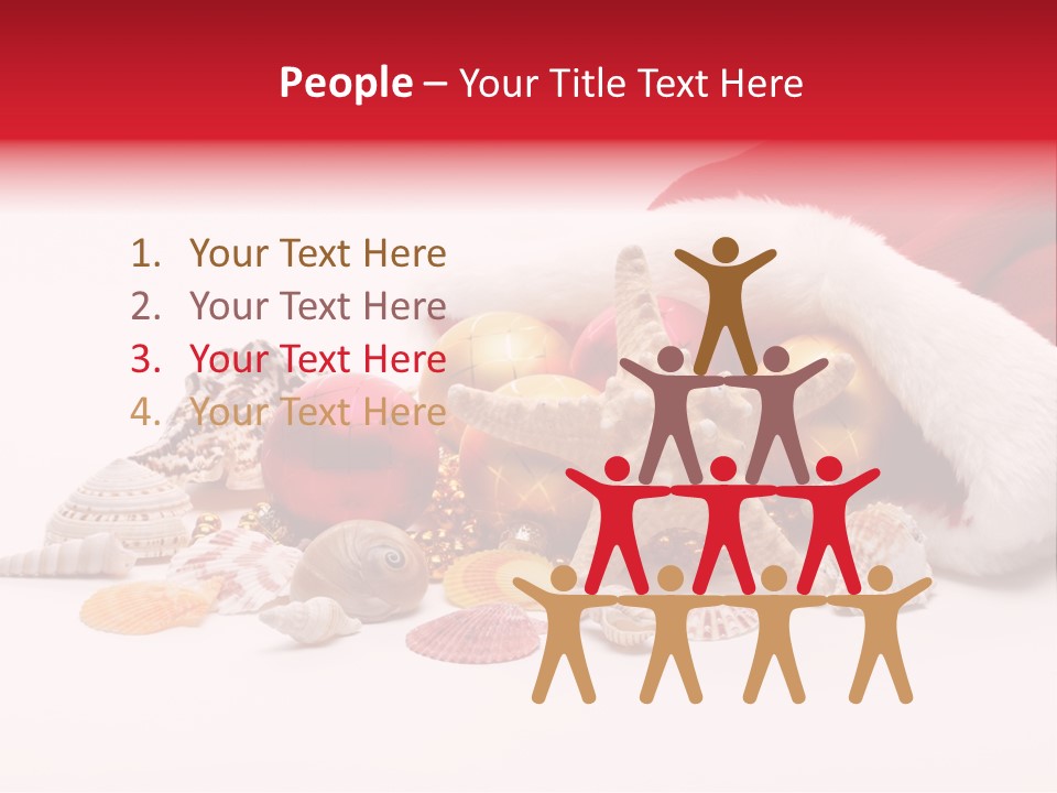 Image Starfish Santa PowerPoint Template