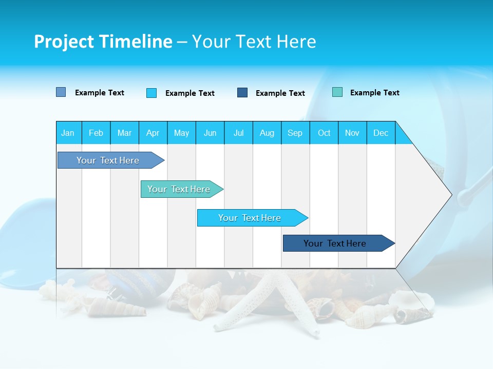 Bucket Vacation Ornament PowerPoint Template