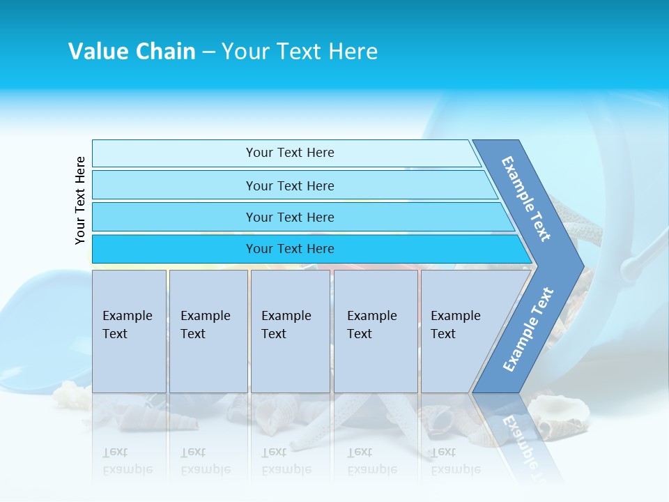 Bucket Vacation Ornament PowerPoint Template