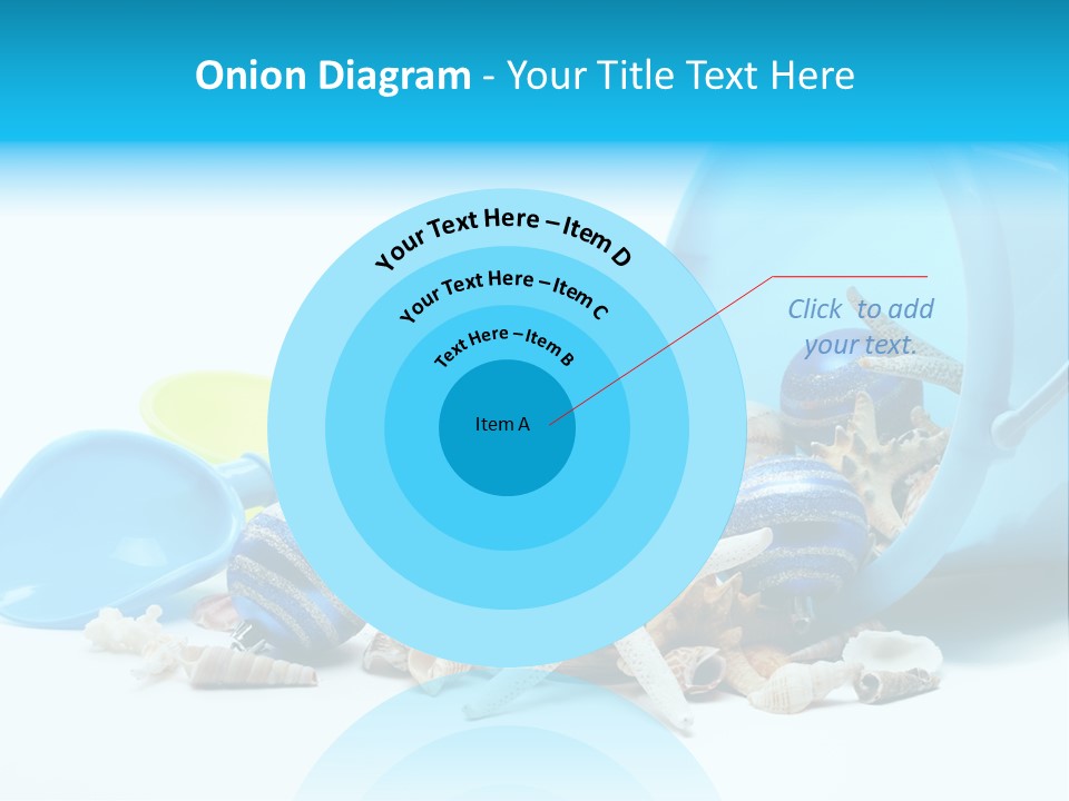 Bucket Vacation Ornament PowerPoint Template