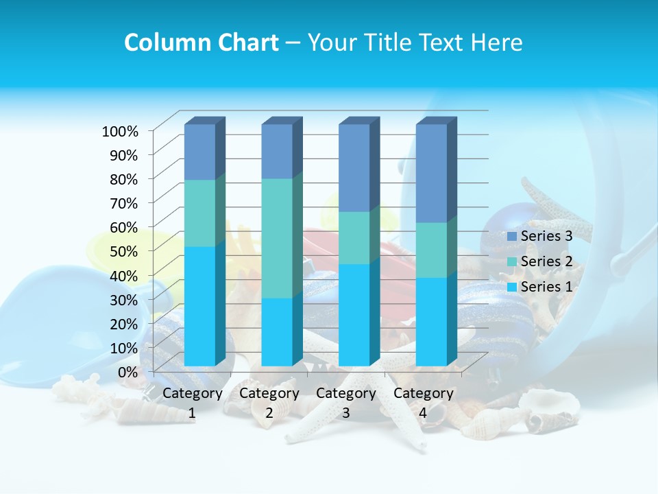Bucket Vacation Ornament PowerPoint Template