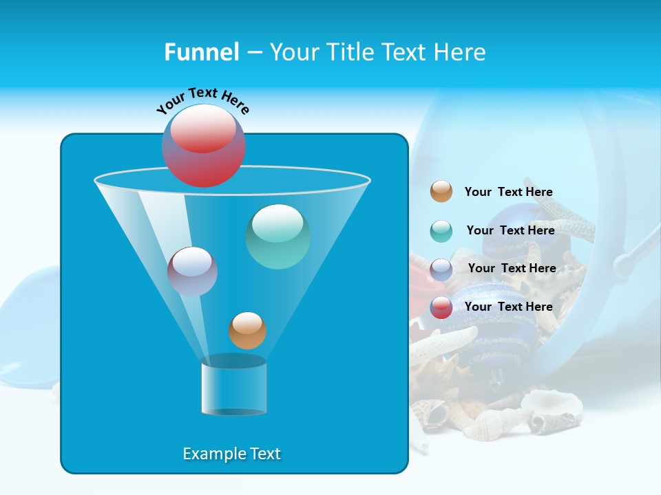 Bucket Vacation Ornament PowerPoint Template