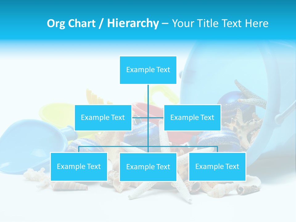 Bucket Vacation Ornament PowerPoint Template