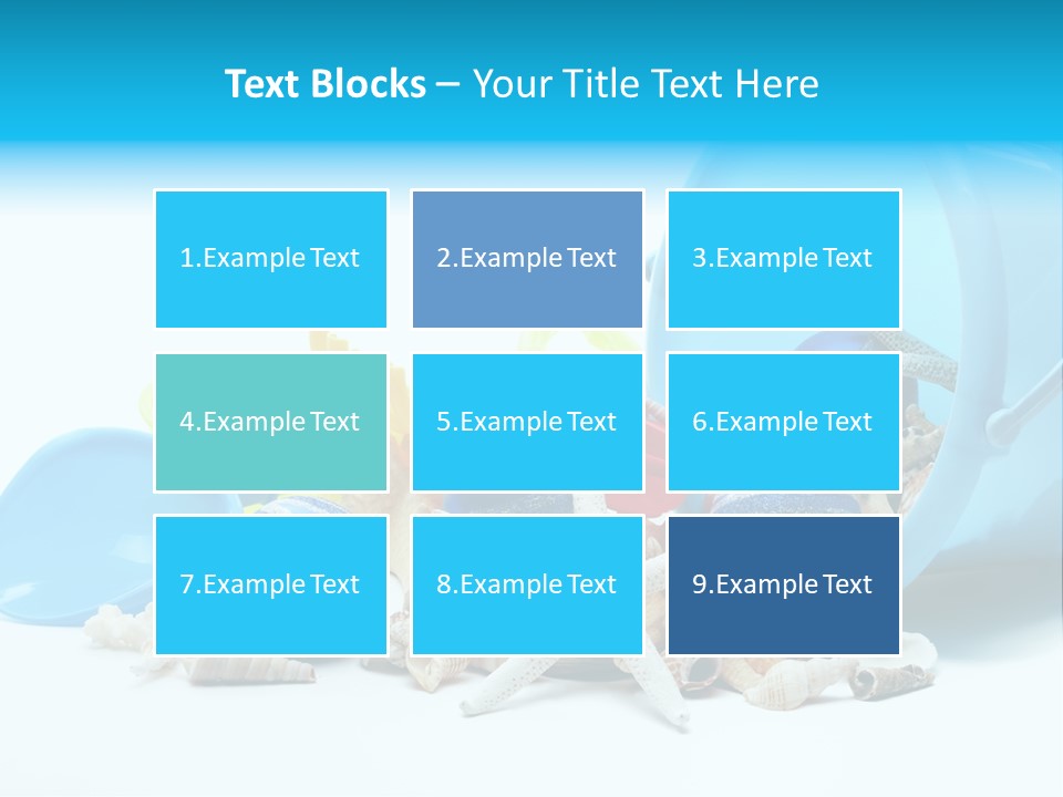 Bucket Vacation Ornament PowerPoint Template