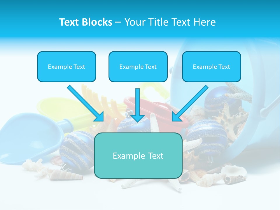 Bucket Vacation Ornament PowerPoint Template