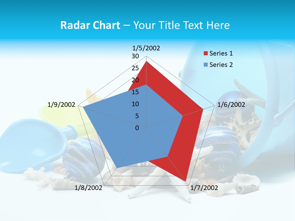 Bucket Vacation Ornament PowerPoint Template