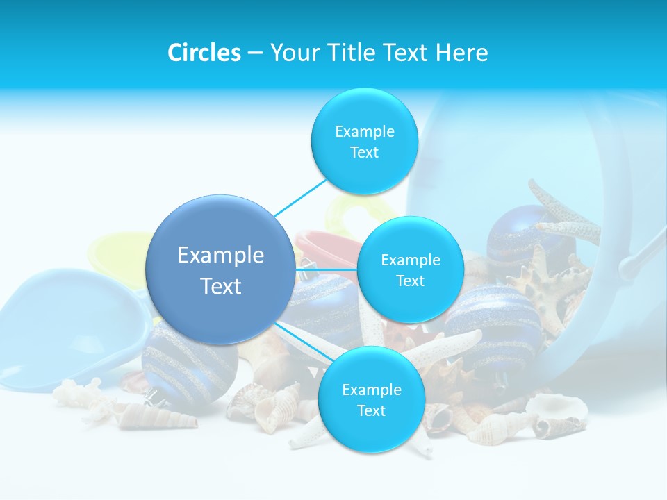 Bucket Vacation Ornament PowerPoint Template