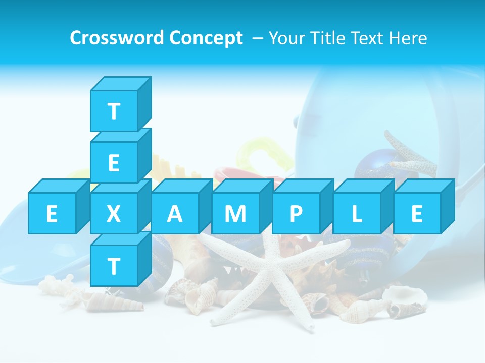 Bucket Vacation Ornament PowerPoint Template