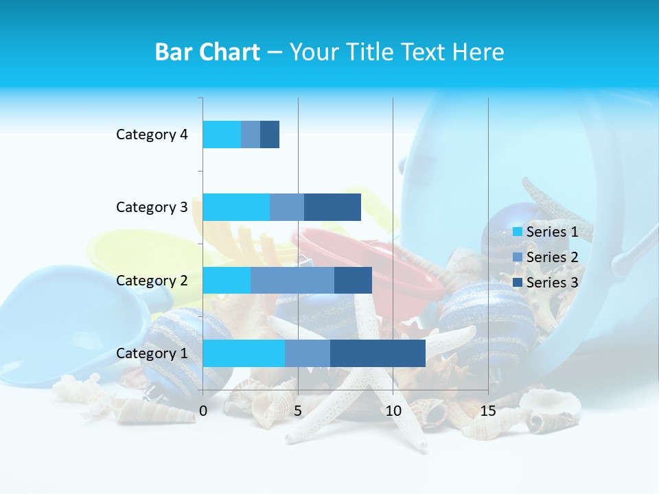 Bucket Vacation Ornament PowerPoint Template
