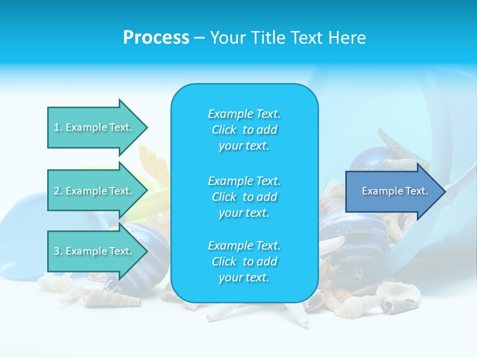 Bucket Vacation Ornament PowerPoint Template