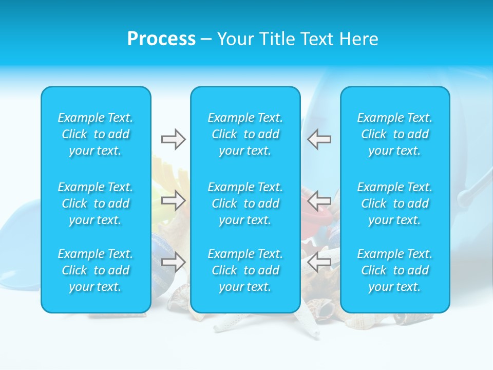 Bucket Vacation Ornament PowerPoint Template