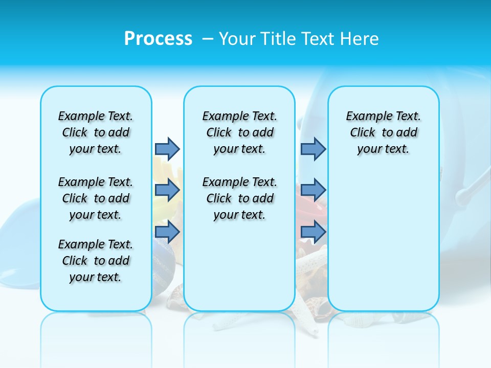Bucket Vacation Ornament PowerPoint Template