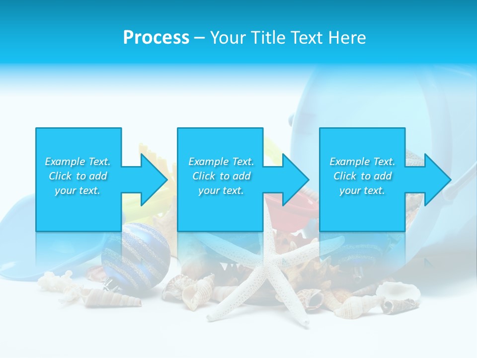 Bucket Vacation Ornament PowerPoint Template