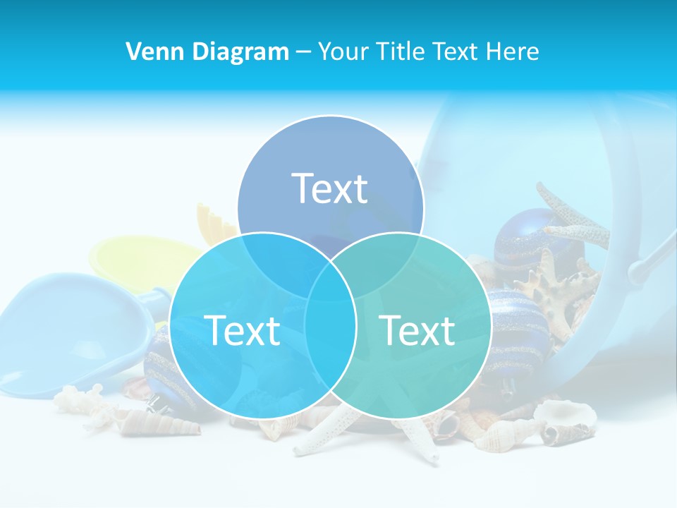 Bucket Vacation Ornament PowerPoint Template