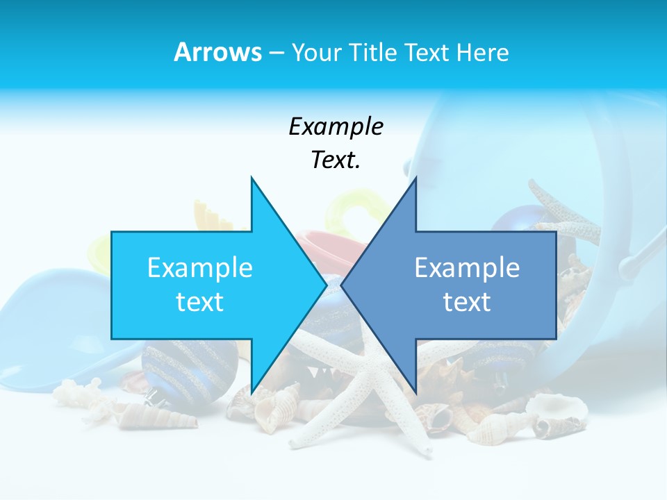 Bucket Vacation Ornament PowerPoint Template