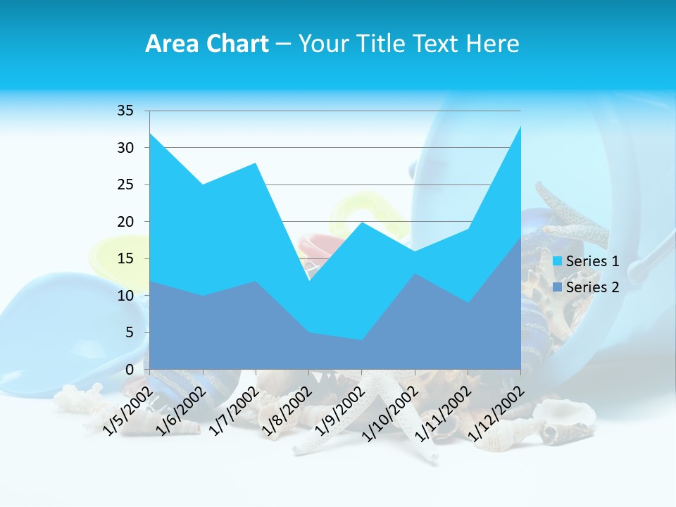 Bucket Vacation Ornament PowerPoint Template