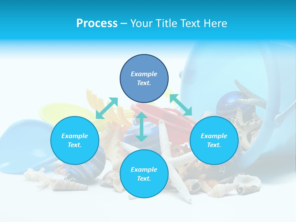 Bucket Vacation Ornament PowerPoint Template