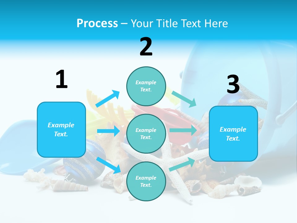 Bucket Vacation Ornament PowerPoint Template