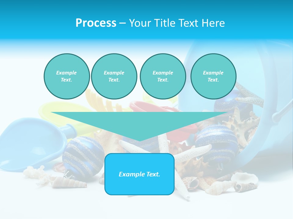 Bucket Vacation Ornament PowerPoint Template