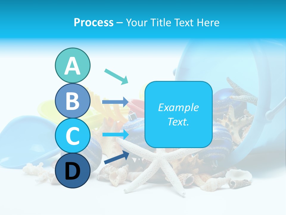 Bucket Vacation Ornament PowerPoint Template