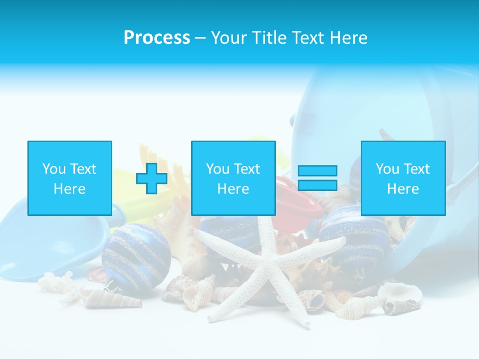 Bucket Vacation Ornament PowerPoint Template