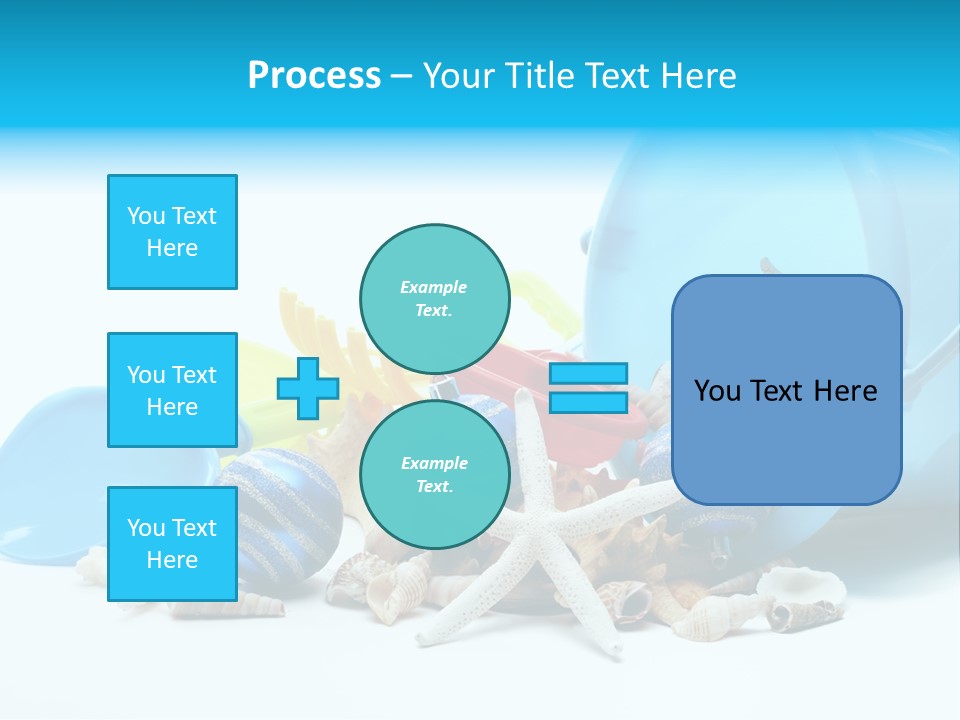 Bucket Vacation Ornament PowerPoint Template