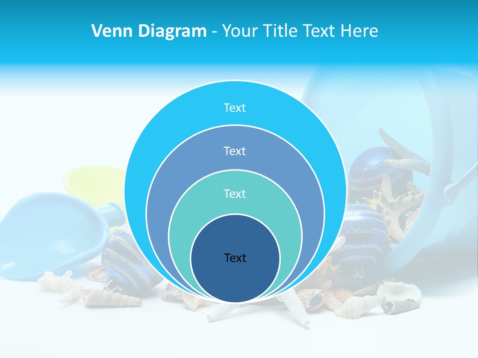 Bucket Vacation Ornament PowerPoint Template