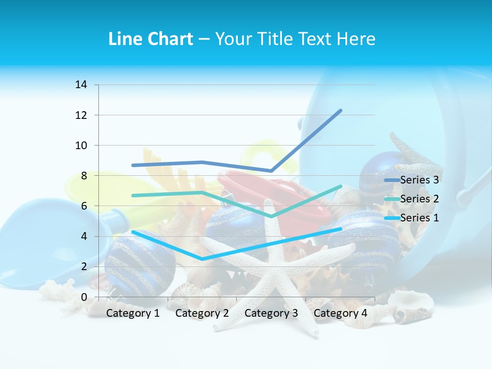 Bucket Vacation Ornament PowerPoint Template