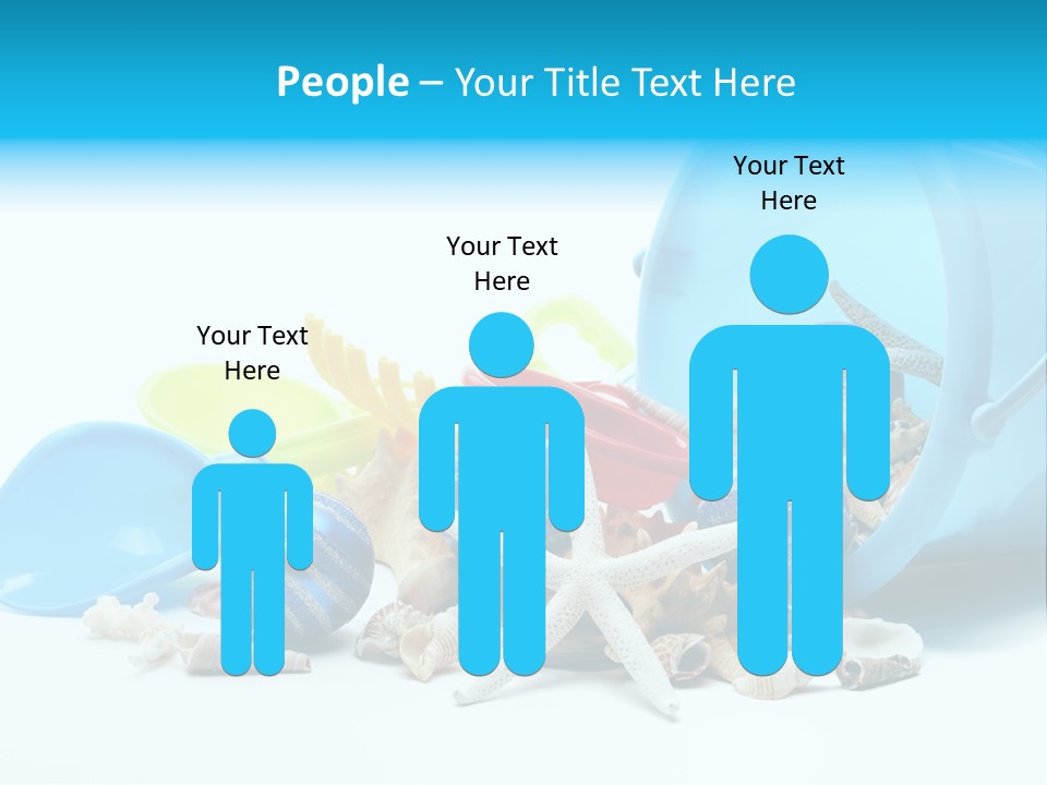 Bucket Vacation Ornament PowerPoint Template