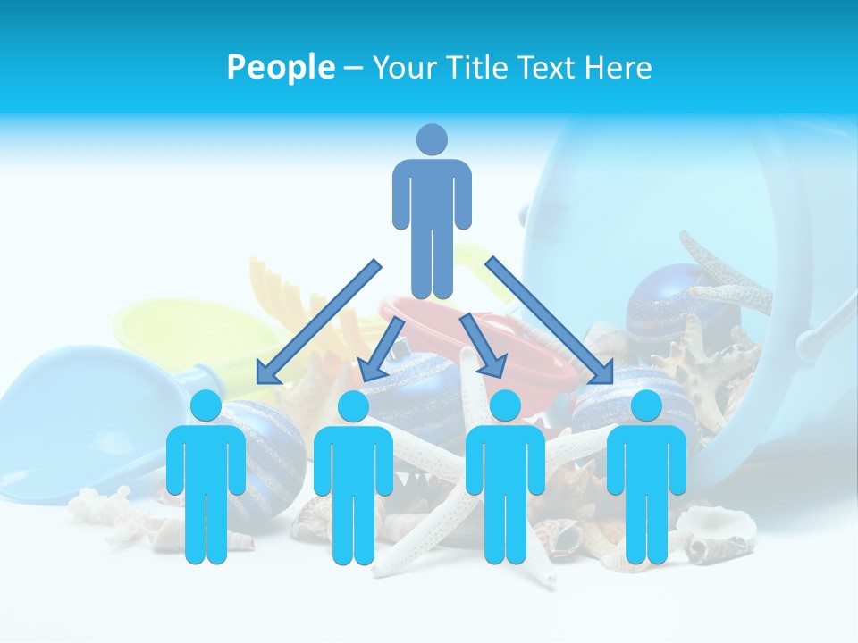 Bucket Vacation Ornament PowerPoint Template