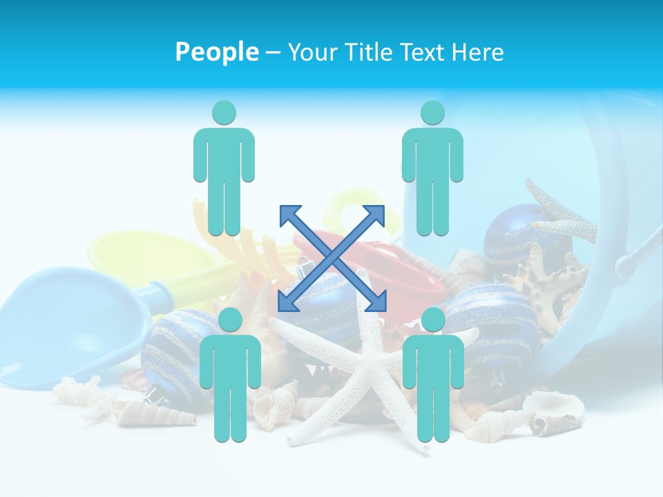 Bucket Vacation Ornament PowerPoint Template