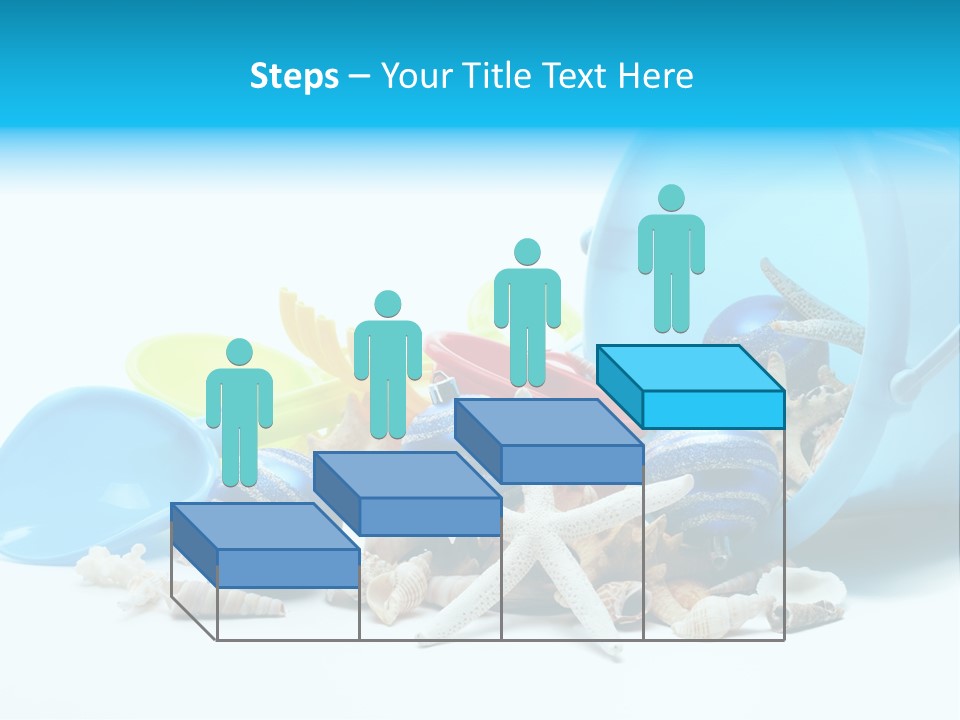 Bucket Vacation Ornament PowerPoint Template