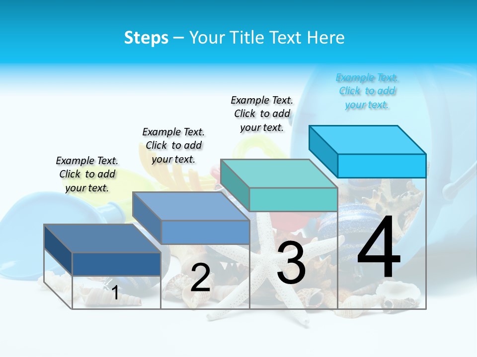 Bucket Vacation Ornament PowerPoint Template