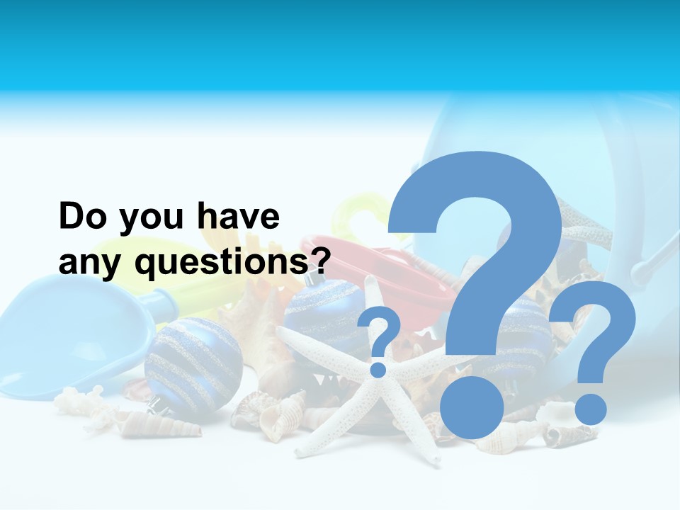 Bucket Vacation Ornament PowerPoint Template