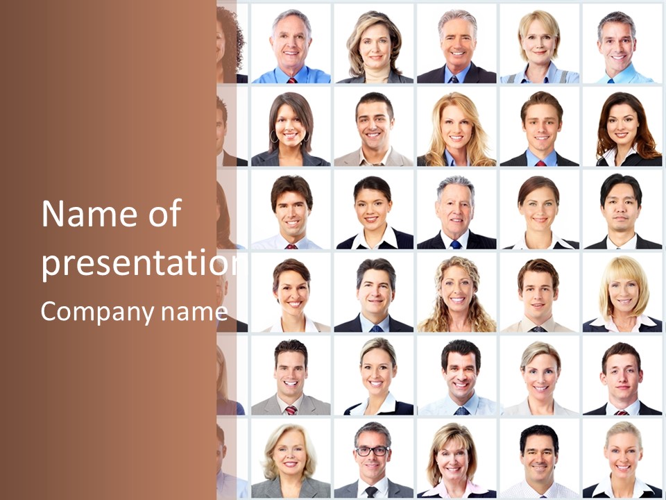 Corporate Teamwork Group PowerPoint Template