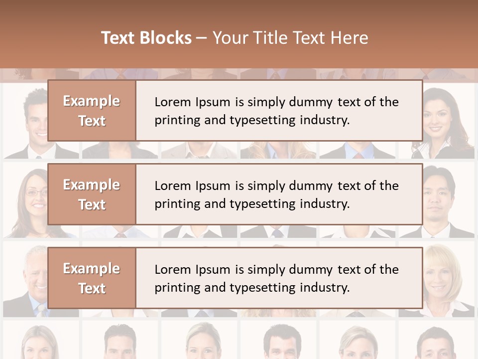 Corporate Teamwork Group PowerPoint Template