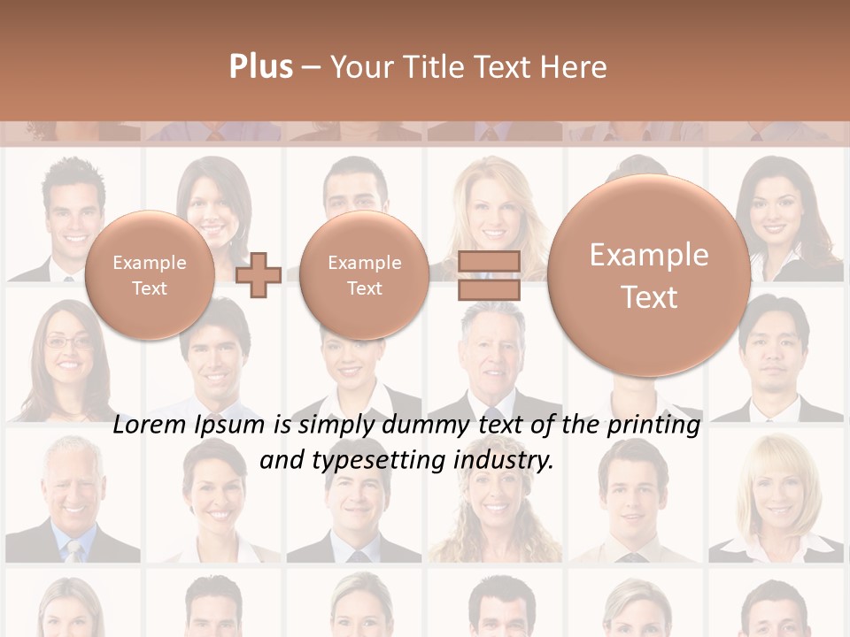 Corporate Teamwork Group PowerPoint Template