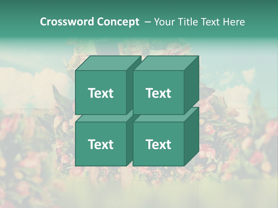 Aged Woman Grunge PowerPoint Template