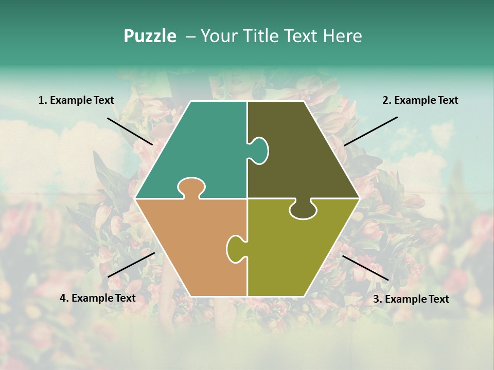 Aged Woman Grunge PowerPoint Template