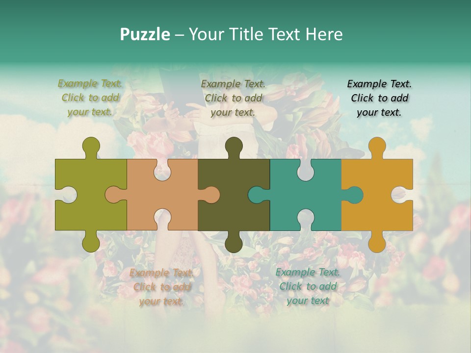 Aged Woman Grunge PowerPoint Template