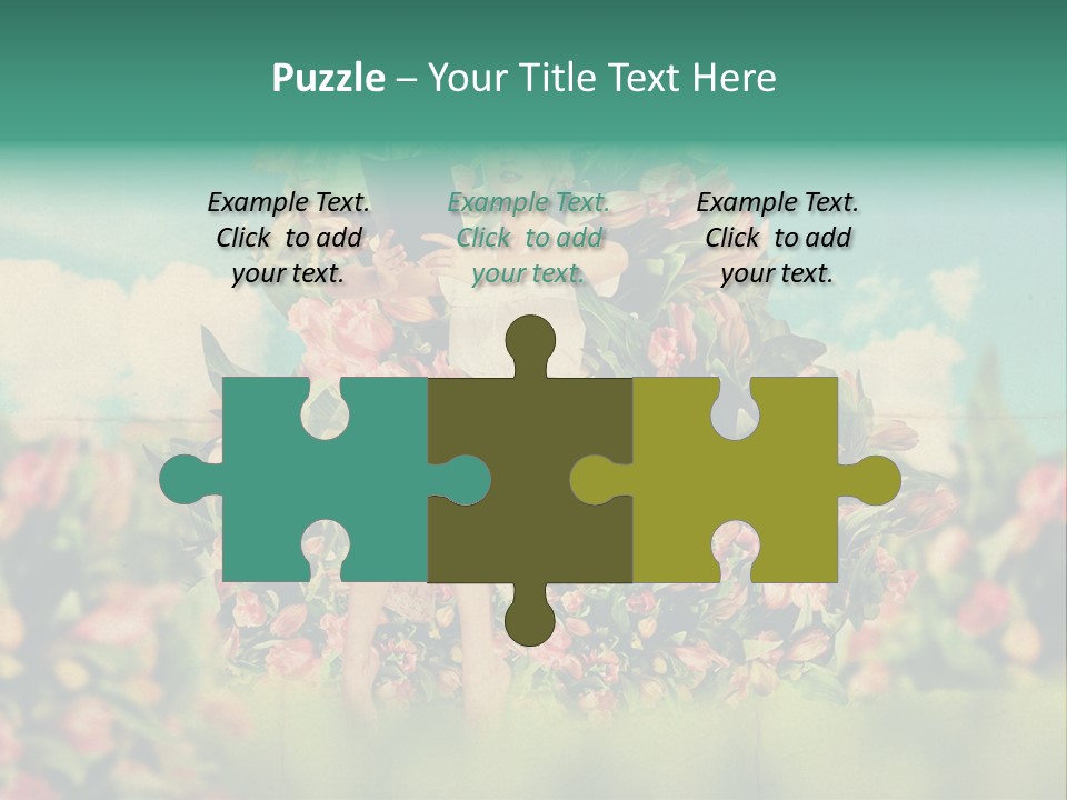 Aged Woman Grunge PowerPoint Template