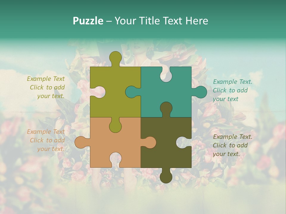 Aged Woman Grunge PowerPoint Template