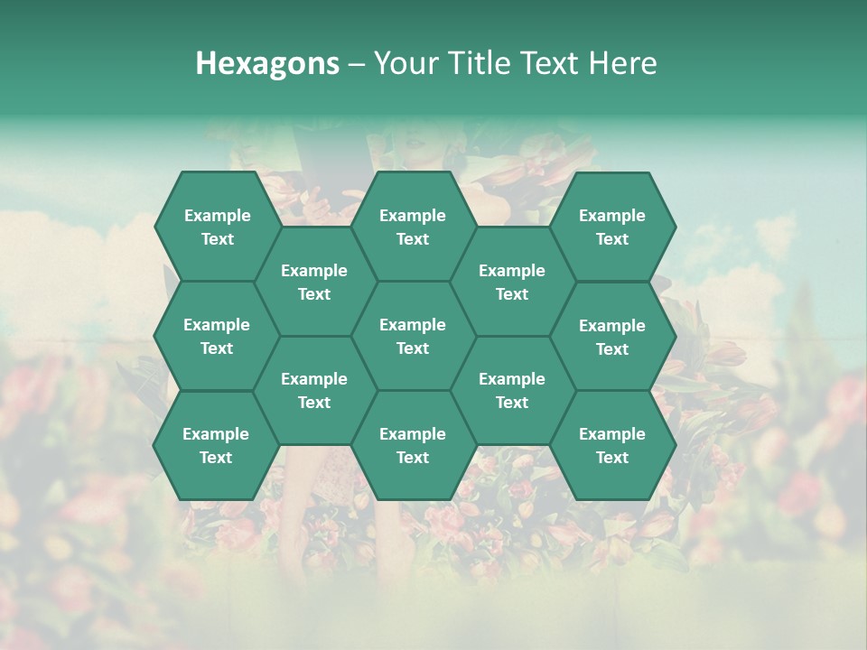 Aged Woman Grunge PowerPoint Template