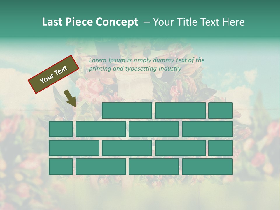 Aged Woman Grunge PowerPoint Template