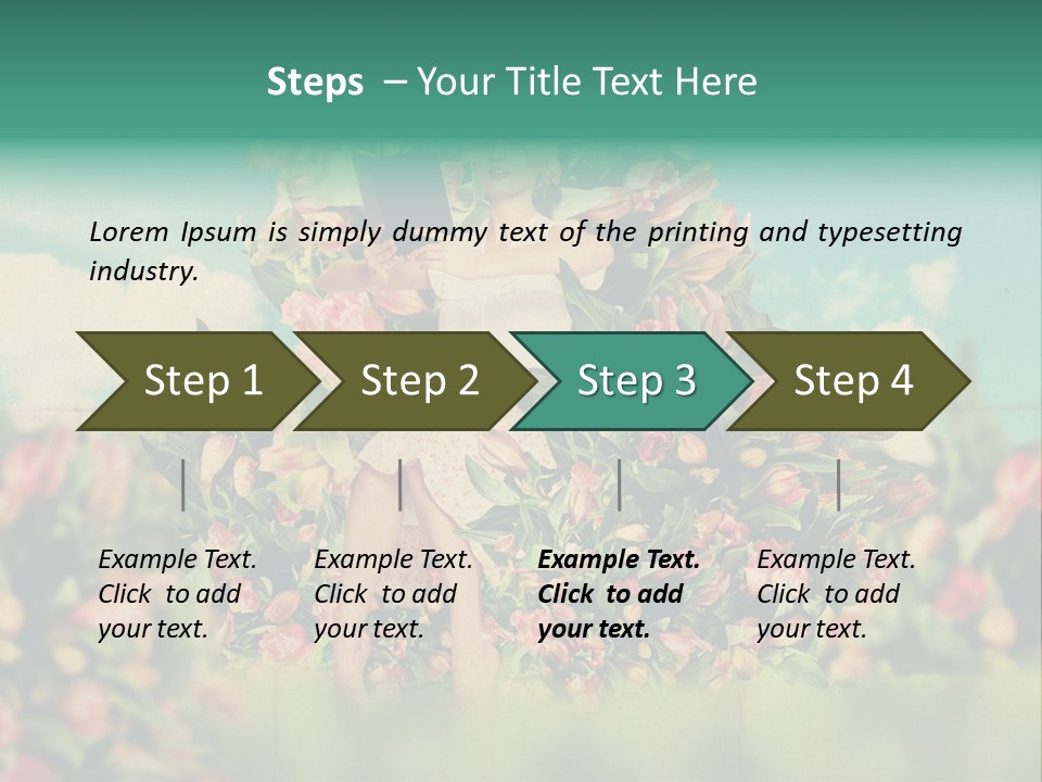 Aged Woman Grunge PowerPoint Template