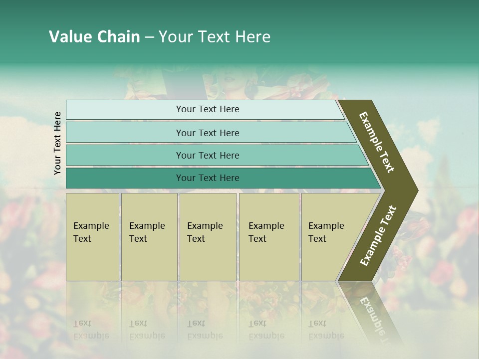 Aged Woman Grunge PowerPoint Template