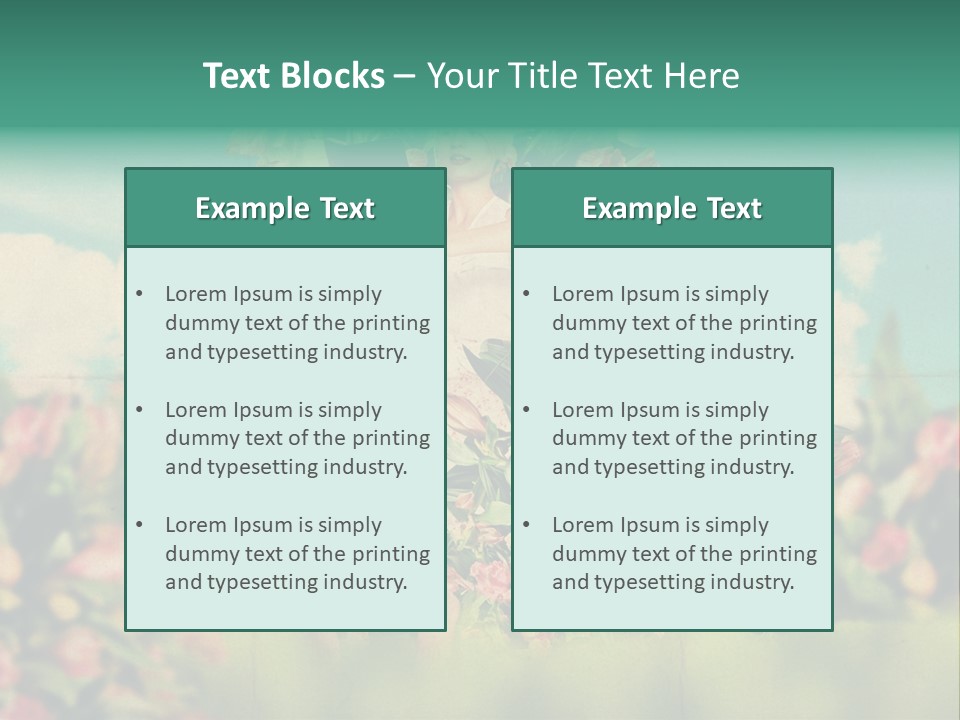 Aged Woman Grunge PowerPoint Template